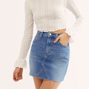 NWT Wrangler High Rise Heritage Mini Skirt